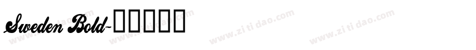 Sweden Bold字体转换